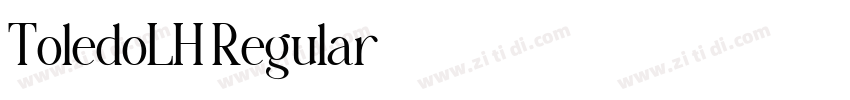 ToledoLH Regular字体转换